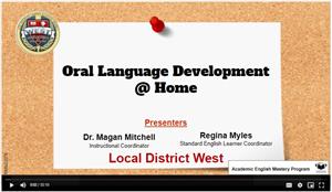 Oral Language ENG 